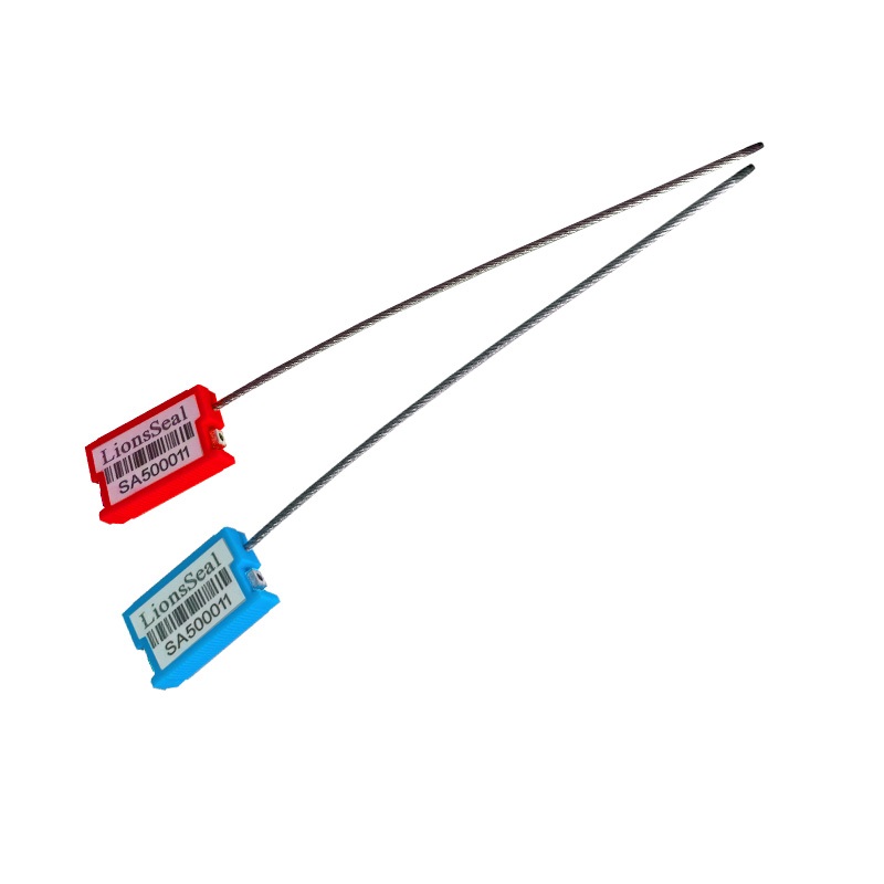 double colored bar code cable security seal
